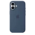 Чехол-накладка (силиконовый) для iPhone 16 Silicone Case High Copy with MagSafe & Button Denim