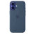 Чехол-накладка (силиконовый) для iPhone 16 Silicone Case High Copy with MagSafe & Button Denim