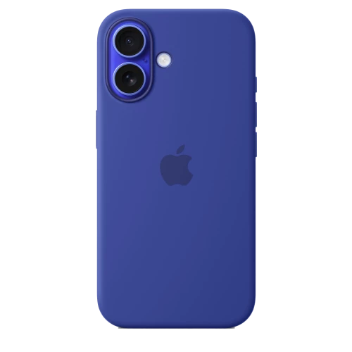 Чохол-накладка (силіконовий) для iPhone 16 Silicone Case High Copy with MagSafe & Button Ultramarine