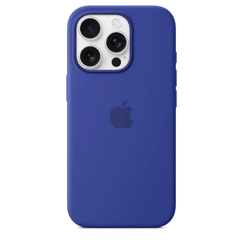 Чехол-накладка (силиконовый) для iPhone 16 Pro Silicone Case High Copy with MagSafe & Button Ultramarine