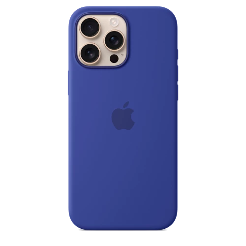 Чохол-накладка (силіконовий) для iPhone 16 Pro Max Silicone Case High Copy with MagSafe & Button Ultramarine