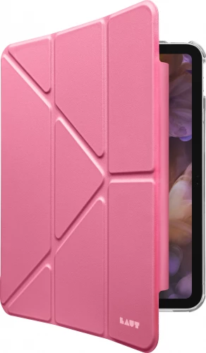 Чехол-книжка (полиуретановый) Apple iPad 10.9" 2022 LAUT HUEX FOLIO Y Tri-Fold Stand with Pencil Pink (L_IPD22_HF_P)