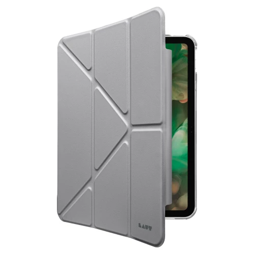 Чехол-книжка (полиуретановый) Apple iPad Pro 11" 2024 LAUT HUEX FOLIO Y Tri-Fold Stand with Pencil Grey (L_IPP24S_HF_GY)