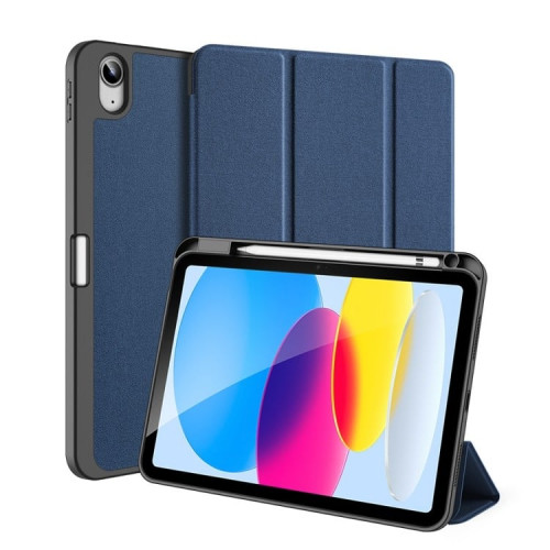 Чохол-книжка (поліуретановий) Apple iPad 10.9" 2022 Dux Ducis Domo Series Blue
