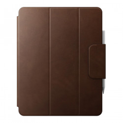 Чохол-книжка (шкіряний) Apple iPad Pro 12.9" M1 | M2 (2021 | 2022)/iPad Air 13” M2 (2024) NOMAD Leather Folio Plus Brown