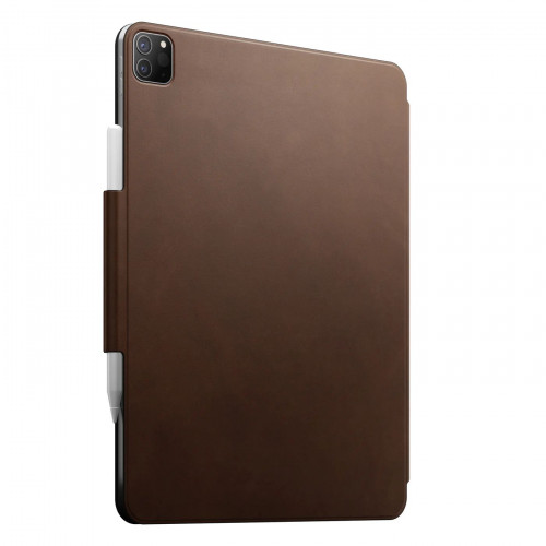 Чохол-книжка (шкіряний) Apple iPad Pro 12.9" M1 | M2 (2021 | 2022)/iPad Air 13” M2 (2024) NOMAD Leather Folio Plus Brown