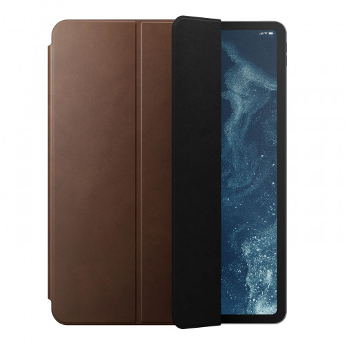 Чехол-книжка (кожаный) Apple iPad Pro 12.9" M1 | M2 (2021 | 2022)/iPad Air 13” M2 (2024) NOMAD Leather Folio Brown