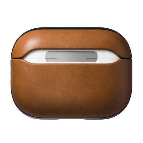 Чехол-накладка (кожаный) Apple AirPods Pro 2 NOMAD Modern Leather Case English Tan