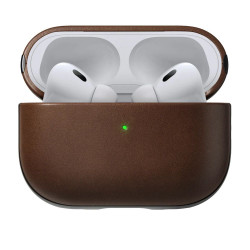 Чохол-накладка (шкіряний) Apple AirPods Pro 2 NOMAD Modern Leather Case Brown