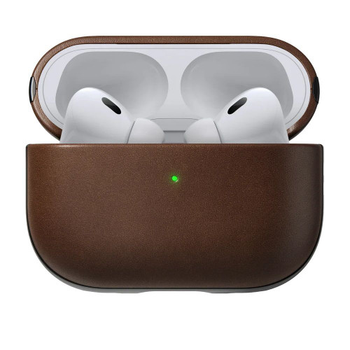 Чехол-накладка (кожаный) Apple AirPods Pro 2 NOMAD Modern Leather Case Brown