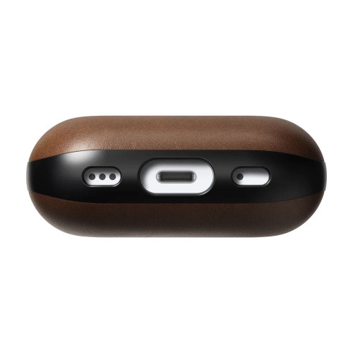 Чехол-накладка (кожаный) Apple AirPods Pro 2 NOMAD Modern Leather Case Brown