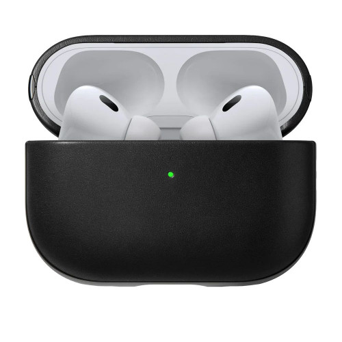 Чехол-накладка (кожаный) Apple AirPods Pro 2 NOMAD Modern Leather Case Black