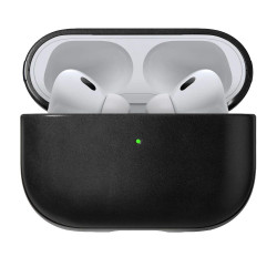 Чохол-накладка (шкіряний) Apple AirPods Pro 2 NOMAD Horween® Modern Leather Case Black