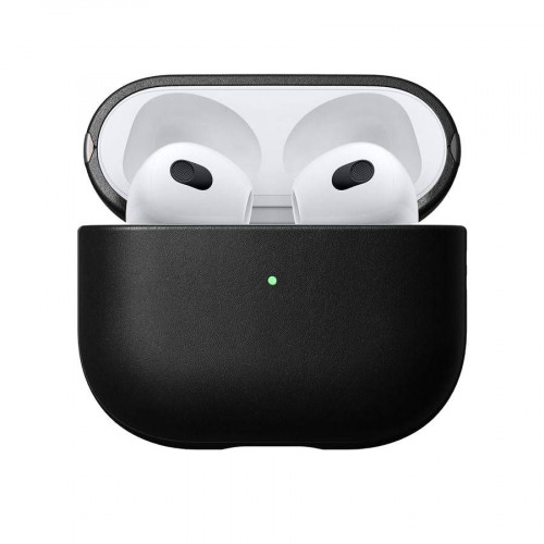 Чохол-накладка (шкіряний) Apple AirPods 3 NOMAD Horween® Modern Leather Case Black