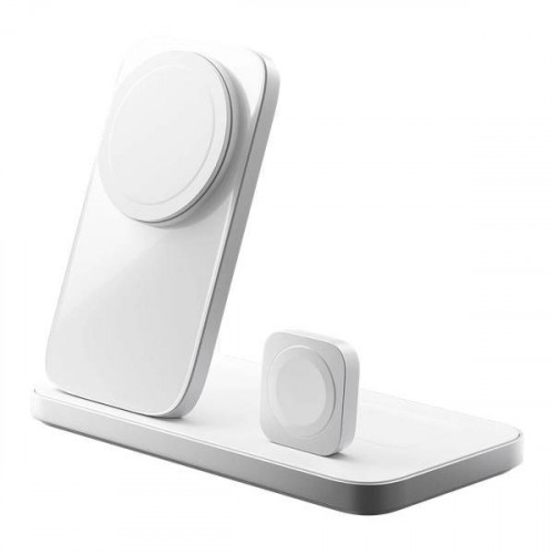 NOMAD Stand One Max 3-in-1 Charging Hub (3rd Gen) Silver