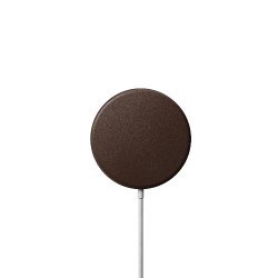 NOMAD MagSafe Charger Leather Cover Rustic Brown