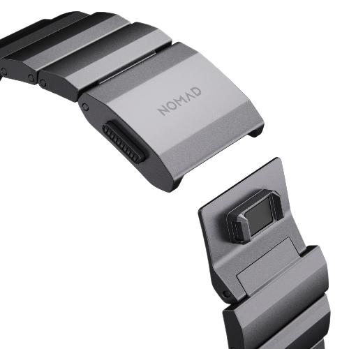 NOMAD Apple Watch 46/49mm Aluminum Band Space Gray Hardware Space Gray