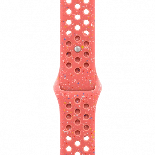 Apple Watch Series 10 GPS 46mm Silver Aluminum Case w. Magic Ember Nike Sport Band - M/L (MWX03+MYLG3)