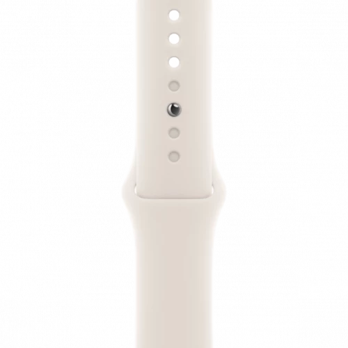 Apple Watch Series 10 GPS 46mm Silver Aluminum Case w. Starlight Sport Band - M/L (MWX03+MXM73)