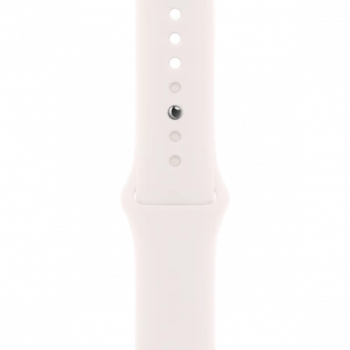 Apple Watch Series 10 GPS 46mm Silver Aluminum Case w. Light Blush Sport Band - M/L (MWX03+MXM93)