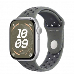 Apple Watch Series 10 GPS 46mm Silver Aluminum Case w. Cargo Khaki Nike Sport Band - M/L (MWX03+MYLE3)