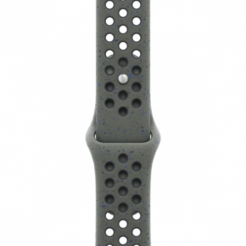 Apple Watch Series 10 GPS 46mm Silver Aluminum Case w. Cargo Khaki Nike Sport Band - M/L (MWX03+MYLE3)