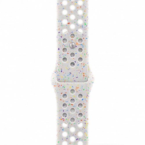 Apple Watch Series 10 GPS 46mm Silver Aluminum Case w. Pure Platinum Nike Sport Band - M/L (MWX03+MYL53)