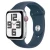 Apple Watch SE 2 GPS + Cellular 44mm Silver Aluminum Case w. Storm Blue Sport Band - S/M (MRHF3)