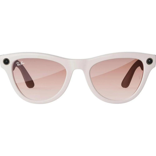 Ray-Ban Meta Skyler Shiny Chalky Gray/Gradient Cinnamon Pink (RW4010 670013 52-20)