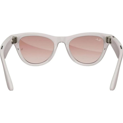 Ray-Ban Meta Skyler Shiny Chalky Gray/Gradient Cinnamon Pink (RW4010 670013 52-20)