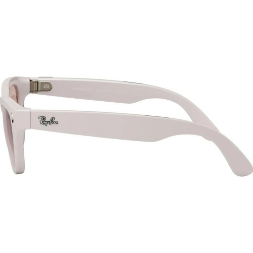 Ray-Ban Meta Skyler Shiny Chalky Gray/Gradient Cinnamon Pink (RW4010 670013 52-20)