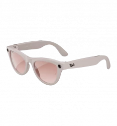 Ray-Ban Meta Skyler Shiny Chalky Gray/Gradient Cinnamon Pink (RW4010 670013 52-20)