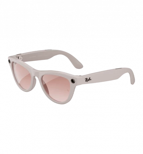 Ray-Ban Meta Skyler Shiny Chalky Gray/Gradient Cinnamon Pink (RW4010 670013 52-20)