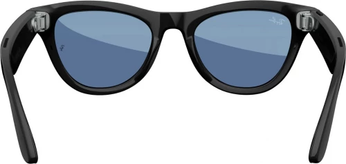 Ray-Ban Meta Skyler Standard - Shiny Black/Transitions Cerulean Blue (RW4010 601/MF 52-20)