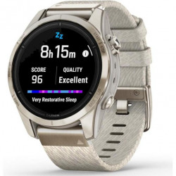 Garmin Epix Pro Gen 2 Sapphire 42mm Soft Gold w. Cream H. Nylon Band (010-02802-20)