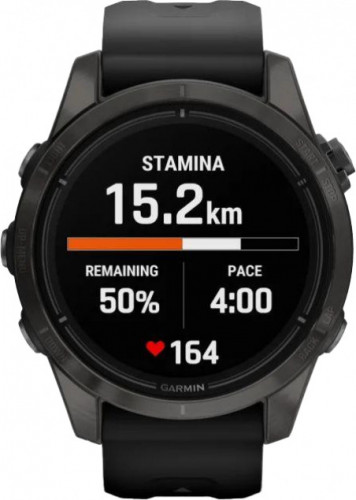 Garmin Epix Pro Gen 2 Sapphire 42mm Carbon G. DLC Ti. with Black Band (010-02802-14/15)