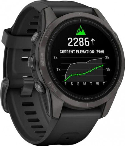 Garmin Epix Pro Gen 2 Sapphire 42mm Carbon G. DLC Ti. with Black Band (010-02802-14/15)