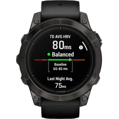 Garmin Epix Pro Gen 2 Sapphire 47mm Carbon G. DLC Tit. with Black Band (010-02803-10/11/54)