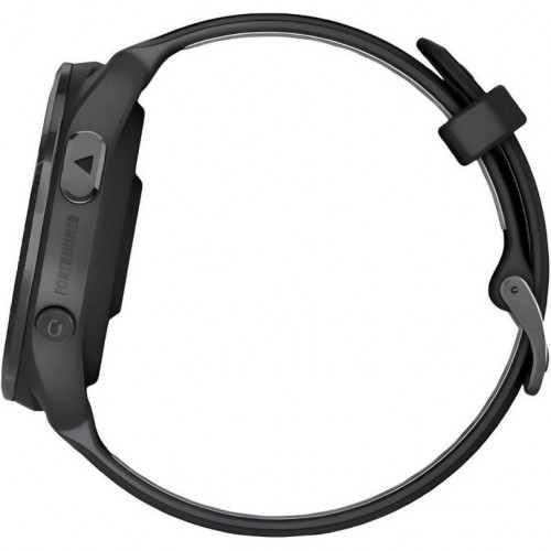 Garmin Forerunner 965 Carbon Gray Titanium Bezel w. Blk Case and Blk/Powder Gray S. Band (010-02809-00/10/8)