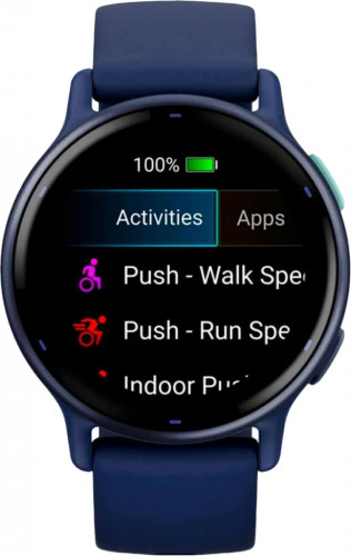 Garmin vivoactive 5 Metallic Navy Aluminum Bezel with Navy Case and Silicone Band (010-02862-12/52)