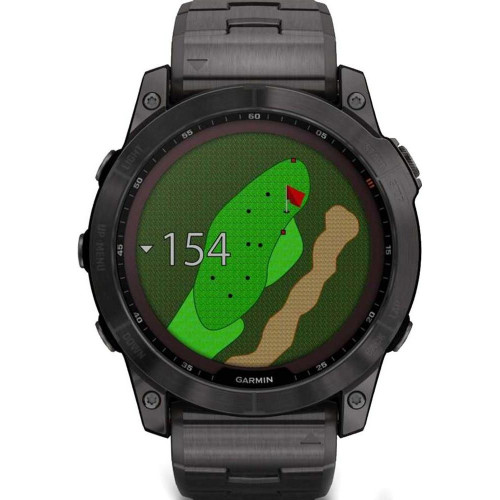 Garmin Fenix 7X Sapphire Solar C. Grey DLC Titanium w. Carbon Grey DLC Vented T. Band (010-02541-27)