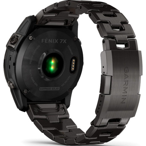 Garmin Fenix 7X Sapphire Solar C. Grey DLC Titanium w. Carbon Grey DLC Vented T. Band (010-02541-27)