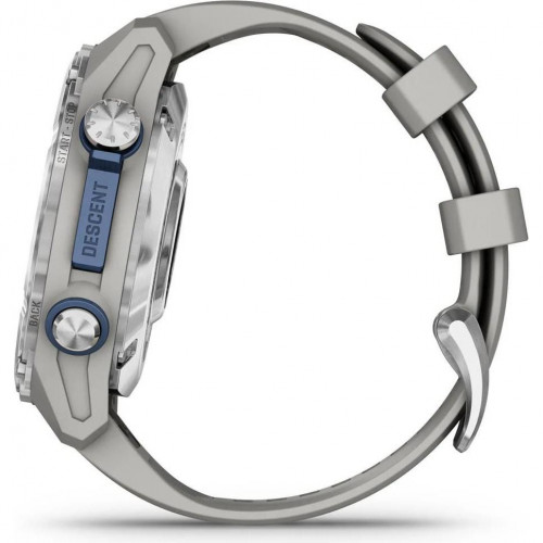 Garmin Descent Mk3 43 mm Stainless Steel with Fog Gray Silicone Band (010-02753-04/03)