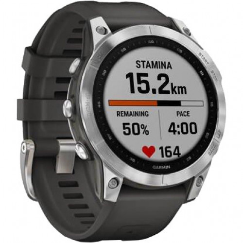 Garmin Fenix 7 Silver with Graphite Band (010-02540-00/01)