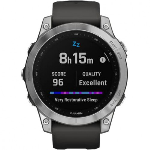 Garmin Fenix 7 Silver with Graphite Band (010-02540-00/01)