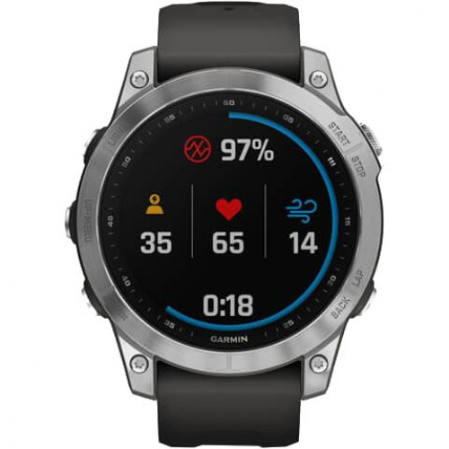 Garmin Fenix 7 Silver with Graphite Band (010-02540-00/01)