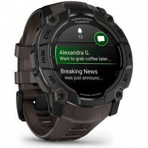 Garmin Instinct 3 50mm AMOLED Black with Charcoal Band (010-03020-00)