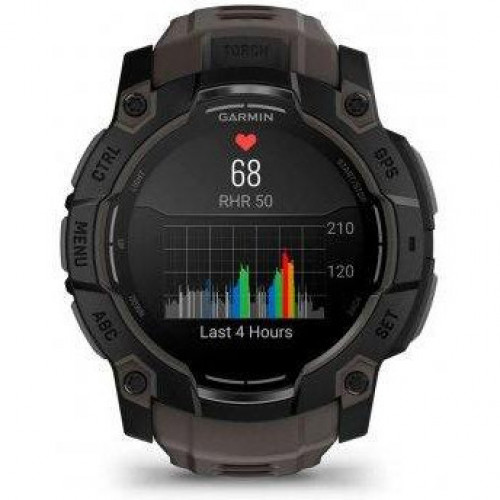 Garmin Instinct 3 50mm AMOLED Black with Charcoal Band (010-03020-00)
