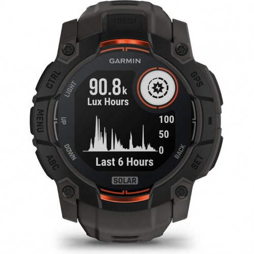 Garmin Instinct 3 50mm Solar Black with Charcoal Band (010-02935-00)