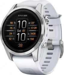 Garmin Epix Pro Gen 2 42mm Silver w. Whitestone Band (010-02802-00/01)